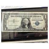 Blue and Green Seal Currency