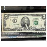 Blue and Green Seal Currency