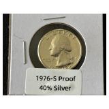1976-S Washington Quarter Silver Proof