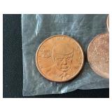 5 - 1 Ounce .999 Fine Copper Rounds Trump Mug Shot