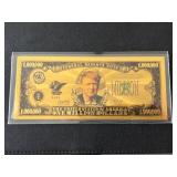 24K Gold Trump $1,000,000 Dollar Note