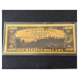 24K Gold Trump $1,000,000 Dollar Note