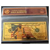 24K Gold $100 Dollar Kobe Bryant Note