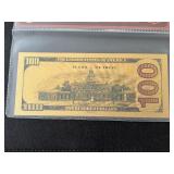 24K Gold $100 Dollar Kobe Bryant Note