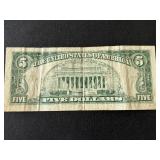 1963 Red Seal $5 Dollar Note