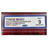 2020-21 Flux Silver Pulsar Tyrese Maxey Rookie Card - CCG 9