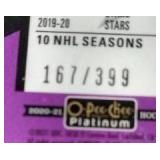 (4) Numbered Hockey Cards