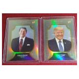 (2) 2023 Pieces of the Past Refractors - Reagan & Trump