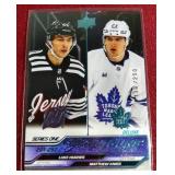 2023-24 Upper Deck Deluxe Luke Hughes / Matthew Knies Young Guns Checklist - #d/250
