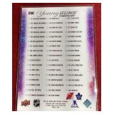 2023-24 Upper Deck Deluxe Luke Hughes / Matthew Knies Young Guns Checklist - #d/250