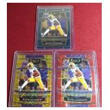 (3) 2022 Select Justin Jefferson Cards - (2) Lazer Prizms