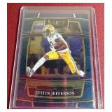 (3) 2022 Select Justin Jefferson Cards - (2) Lazer Prizms