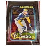 2024 Topps Chrome Jackson Chourio Rookie Card - SGC 9