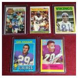 (5) Vintage Vikings Cards - Legends!