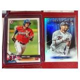 (10) Twins Prospect & Rookie Cards - Several Lee & Lewis, Etc
