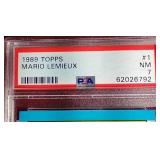 1989 Topps Mario Lemieux Card - PSA 7