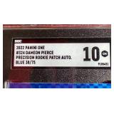 2022 Panini One Dameon Pierce RPA #d/75 - SGC 10