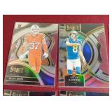 (10) Select Football Die-Cut Prizm Cards - Several Rookies