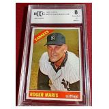 1966 Topps Roger Maris Card - BCCG 8