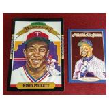(2) Oversize Donruss Kirby Puckett Cards