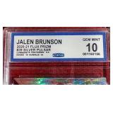 2020-21 Flux Silver Pulsar Jalen Brunson Card - CCG 10