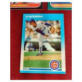 (3) 1987 Greg Maddux Rookie Cards