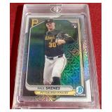 2024 Bowman Chrome Paul Skenes Megabox Refractor Rookie Card