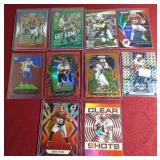 (10) Football Cards - All Parallels, Prizms, Etc