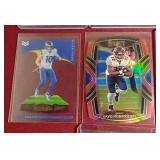 (10) Football Cards - All Parallels, Prizms, Etc