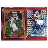 (10) Football Cards - All Parallels, Prizms, Etc