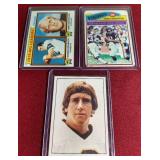(3) Vintage QB Legends Cards - Staubach, Tarkenton, Manning