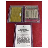 (3) Vintage QB Legends Cards - Staubach, Tarkenton, Manning