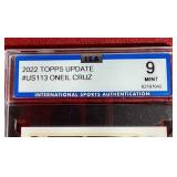 2022 Topps Oneil Cruz Rookie Card - ISA 9