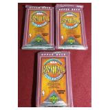 (3) Unopened 1991-92 Upper Deck Basketball Packs