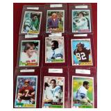 (9) 1981 Topps Football Cards