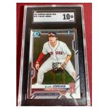 2021 Bowman Chrome Blaze Jordan 1st Bowman Card - SGC 10