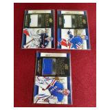(3) 2020-21 Upper Deck Hockey Rookie Patch Cards
