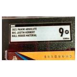 2021 Panini Absolute Justin Herbert Jersey Card - SGC 9