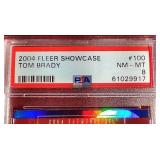 2004 Fleer Showcase Tom Brady - PSA 8