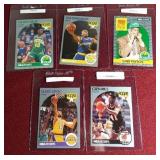 (5) 1990 Hoops Rookie Cards - Stars & HOFers