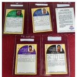(5) 1990 Hoops Rookie Cards - Stars & HOFers