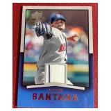 2008 Upper Deck Johan Santana Game-Used Jersey Card