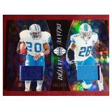 2024 Illusions Barry Sanders/Jahmir Gibbs Dual Jersey Card - #d/199