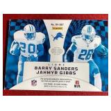 2024 Illusions Barry Sanders/Jahmir Gibbs Dual Jersey Card - #d/199