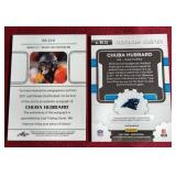 (2) Chuba Hubbard Rookie Cards - One Autograph #/99 & One Jersey