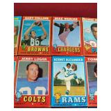 (30) 1971 Topps Football Cards
