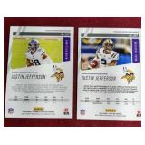 (2) 2020 Prestige Justin Jefferson Rookie Cards