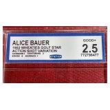 1952 Wheaties Golf Star Alice Bauer - CCG 2.5