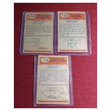 (3) 1955 Bowman Football Cards