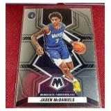 (3) Jaden McDaniels Rookie Cards - One Mosaic Prizm